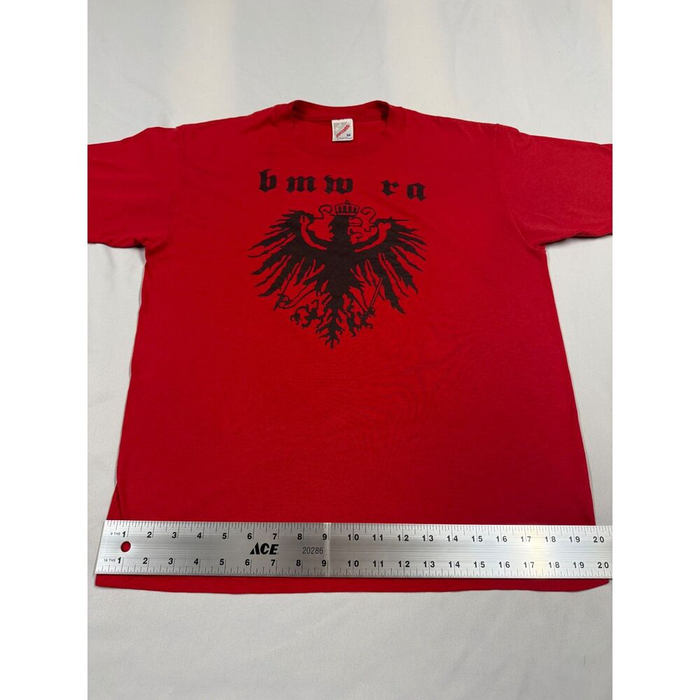 Vintage 90s BMW Riders Association T-Shirt M Eagle Jerzees USA Single Stitch